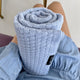 LullaLove coperta/panno in lana merino farfalla Blu