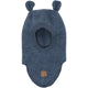 Mikk Line Passamontagna in lana con orecchie Wool Fullface Blue Melange