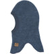 Mikk-Line Passamontagna da bambino in lana Wool Fullface Blue Melange