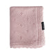 LullaLove Copertina in bambù traforata 80x100 cm Margherite rosa cipria