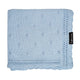 Lullalove coperta per bambini blu margherita 80 x 100 cm