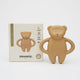 Moonie, dentiera per bambini in gomma naturale Cappuccino