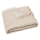 Jollein Coperta in mussola 75x100cm con frangia a righe Biscotto