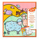 Djeco Libro da colorare per bambini con giochi Farm