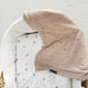 Lullalove Coperta traforata 80x100 cm margherita caramello beige