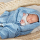 LullaLove Coperta in lana merino Blu