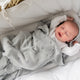 Lullalove Coperta traforata 80x100 cm margherita Grigio
