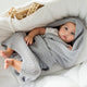 LullaLove coperta/panno in lana merino grigio farfalla