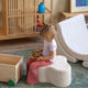 Wigiwama Pouf per bambini Crema Bianco Nuvola
