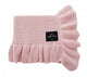 LullaLove Copertina neonato in bambù quattro stagioni con volant 90 x 110 cm Rosa cipria
