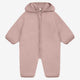 Huttelihut Tuta per bambini in lana merino con cappuccio Mahogany Rose