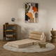 Wigiwama Baby pouf multifunzionale Flipster Brown Sugar