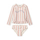 Liewood Costume da bagno per bambina Due pezzi Dagny Y/D a righe Sorbet rose / Creme de la creme