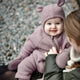 Mikk line Tuta in lana merino per bambini Twilight Mauve