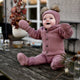 Mikk line Tuta baby con cappuccio in lana merino Burlwood