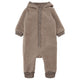 Mikk line Tuta baby con cappuccio in lana merino Melange Denver