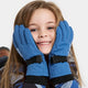 Didriksons Biggles guanti invernali con dita blu zaffiro