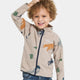 Didriksons Felpa con zip da bambino Monte Winter Ocean Multi