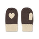 Konges Slojd Guanti per bambini Collette Chocolate Brown