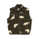 Konges Slojd Gilet in pile per bambini Jody Teddy GRS Dino silhouette