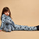 Liewood Leggings per bambina Marien Sweethearts / blu spiaggia