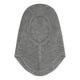 Huttelihut Passamontagna da bambino in lana a coste Medium Grey Melange
