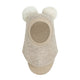 Huttelihut Passamontagna da bambino con pompon Sand Melange