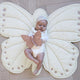Cam Cam Copenhagen Tappetino per bambini a forma di farfalla Bianco sporco