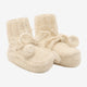 Huttelihut Scarpine neonato in lana di alpaca Off-White