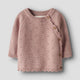 Lil' Atelier Cardigan in maglia incrociato per neonati Misty Rose NBFLAGUNA