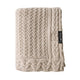 LullaLove Coperta per neonato in lana merino Beige Biscuit