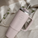AYA&IDA Tazza termica con cannuccia 885 ml Soft Rose