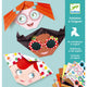 Djeco Origami set creativo e adesivi Facce felici