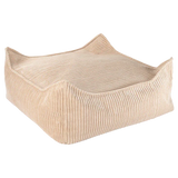 Wigiwama Pouf quadrato Ottoman Marrone Zucchero