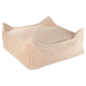 Wigiwama Pouf quadrato Ottoman Marrone Zucchero