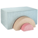 Wigiwama Playset Verde menta piperita Arcobaleno pouf per bambini