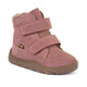Froddo Stivali invernali barefoot per bambini Zeru Tex Furry rosa pastello