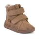 Froddo Stivali invernali barefoot per bambini Zeru Tex Furry Camel Brown