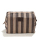 La Millou Borsa cosmetica a righe marrone