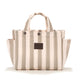 La Millou Organizzatore per passeggino a righe trapuntate beige