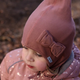 Mikk Line Maglione invernale doppio strato Windstop Bow Burlwood per bambini