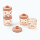 Liewood Contenitori per snack Dominique Sweethearts / Pale tuscany 100ml confezione da 4 pezzi
