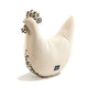 La Millou Cuscino per la pappa in cotone Granny Hen in velluto leopardato crema