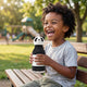 Asobu Bottiglia termica con cannuccia Bestie - Panda 460 ml