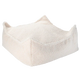 Wigiwama Pouf quadrato per bambini Crema Bianco