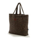 La Millou Borsa Borsa Ortalion Trapuntata con Tasca Leopard Choco