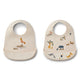 Liewood Bavaglino in silicone Tilda All Together / Sandy Confezione da 2