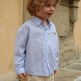 Konges Slojd Camicia da bambino Wes Blue Stripe