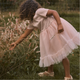 Lil' Atelier Abito in tulle per bambina Peach Whip NMFFANELLA
