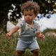 Lil' Atelier Salopette da bambino in denim, sciolta, media, blu denim, NBMFUNDA